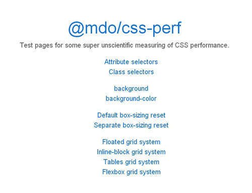 Css Perf