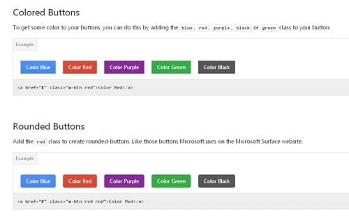 Css3 Microsoft Metro Buttons