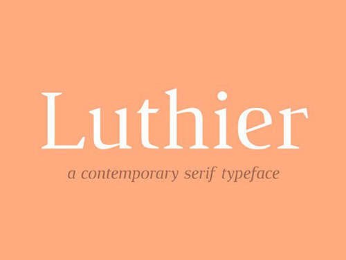Luthier Free Font