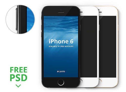 iPhone 6 - Scalable Mockups 4.7'