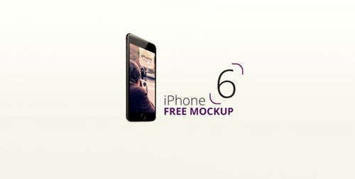 Black iPhone 6 Mockup PSD