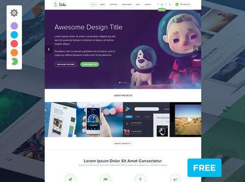 Baka Free PSD Theme