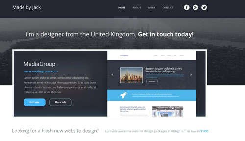 Modern Portfolio Psd Theme