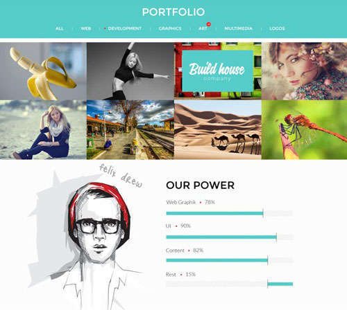 Free Portfolio Psd Template