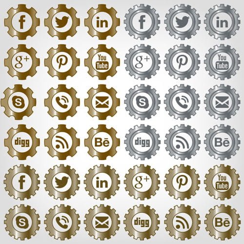 Clockwork Social Media Icons