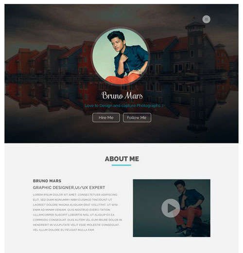 Free PSD Portfolio Template