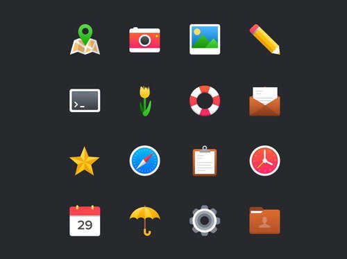 Free Colorful Icon Set