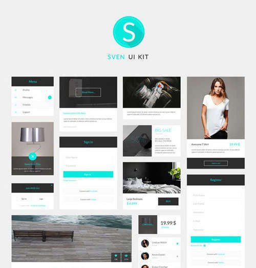 Sven Modern PSD Ui Kit