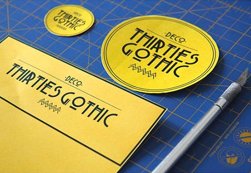Thirties Gothic Modular Typeface