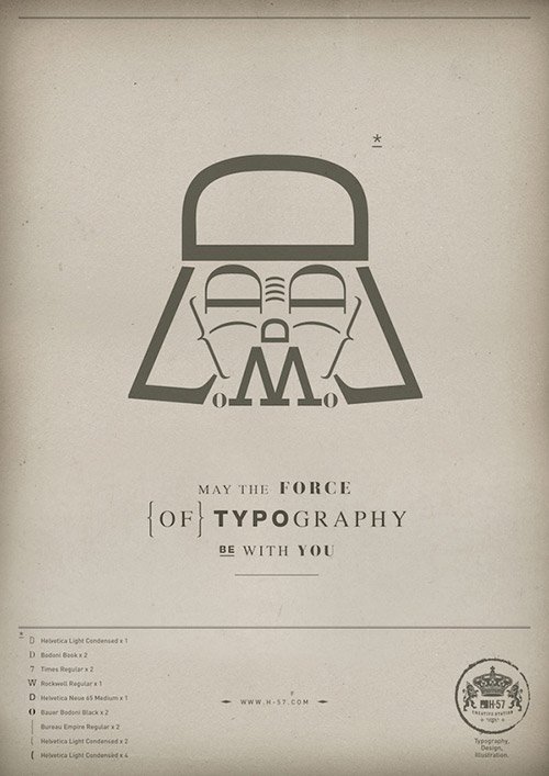 May the Force of Typography be With You